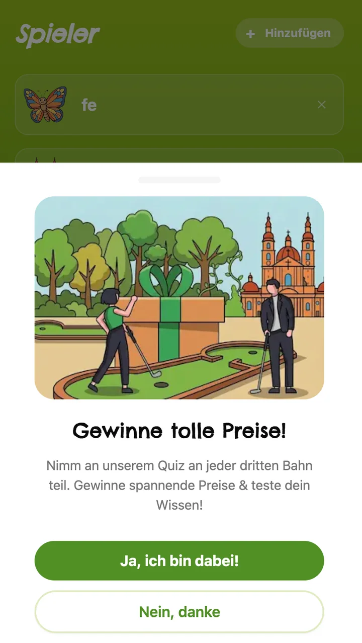 Invitation to the prize quiz