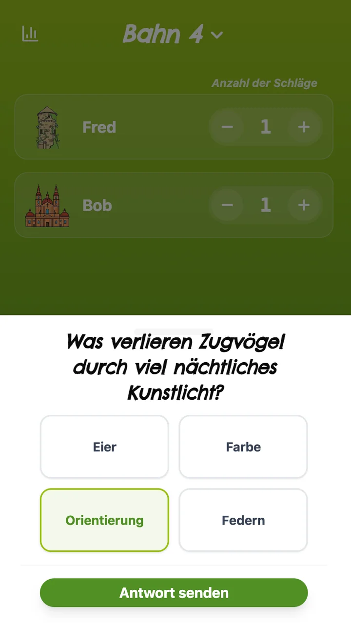 Quiz question on lane 4